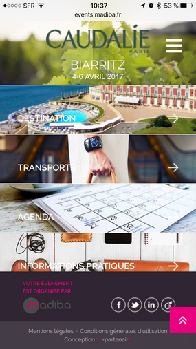 Presentation de l'Application Madiba pour gérer ses évènements 02